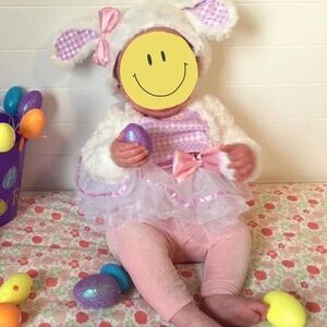 Cute Pink and White Bunny Costume for Babies